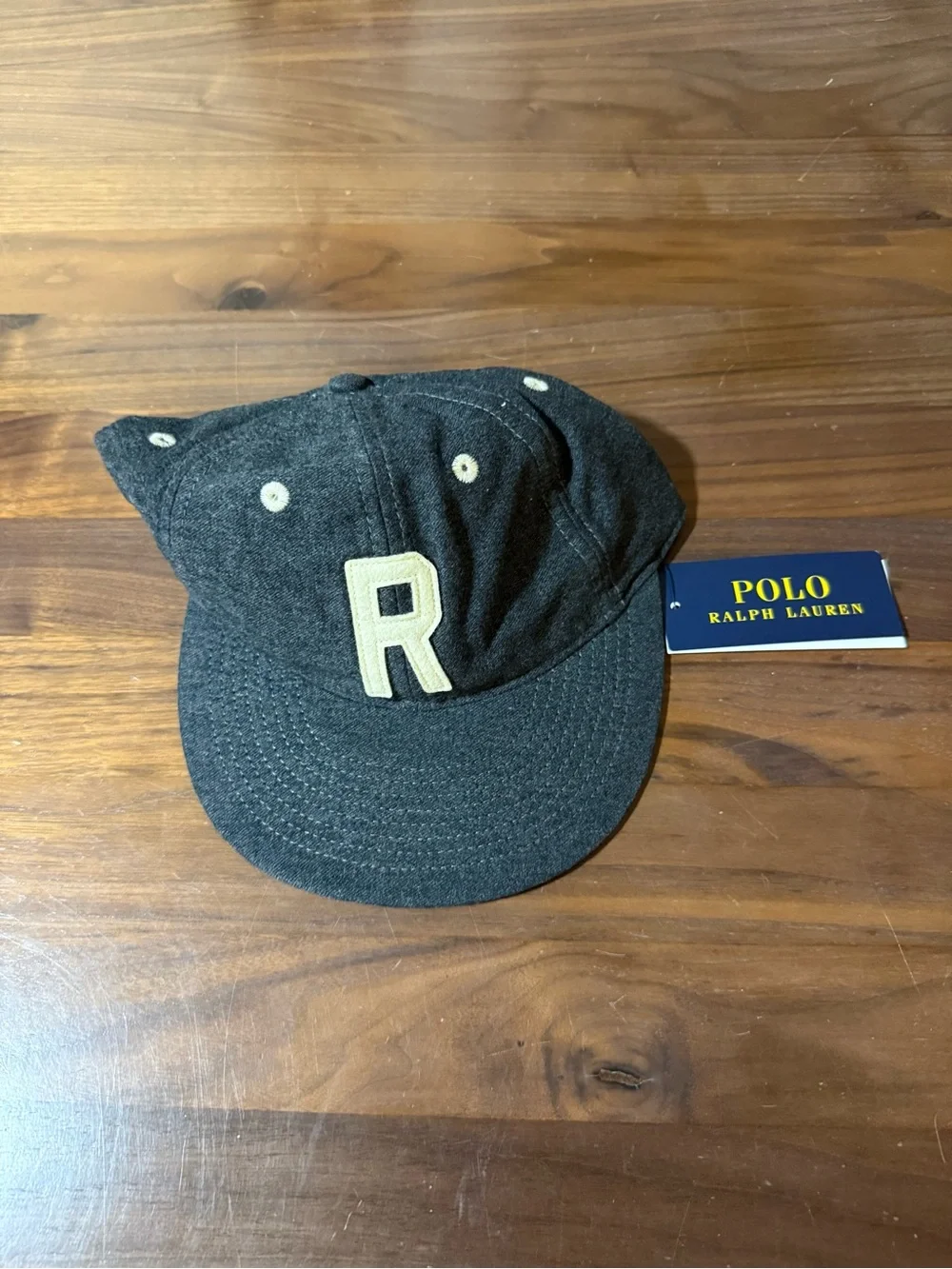 Polo Ralph Lauren Brushed Chamois Ball Cap Medium Grey Heather 